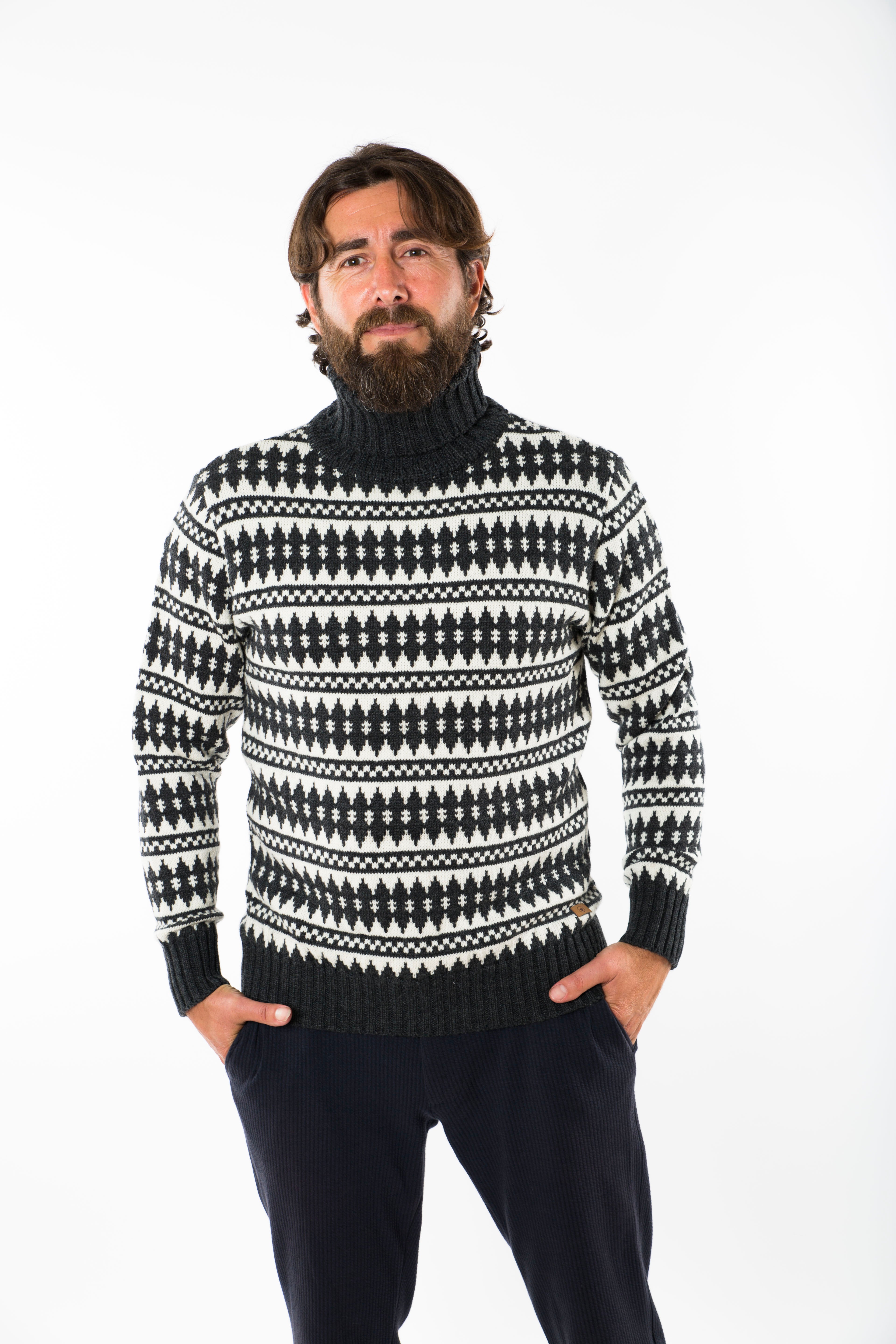 GORM SWEATER HIGH NECK - Fuza Wool