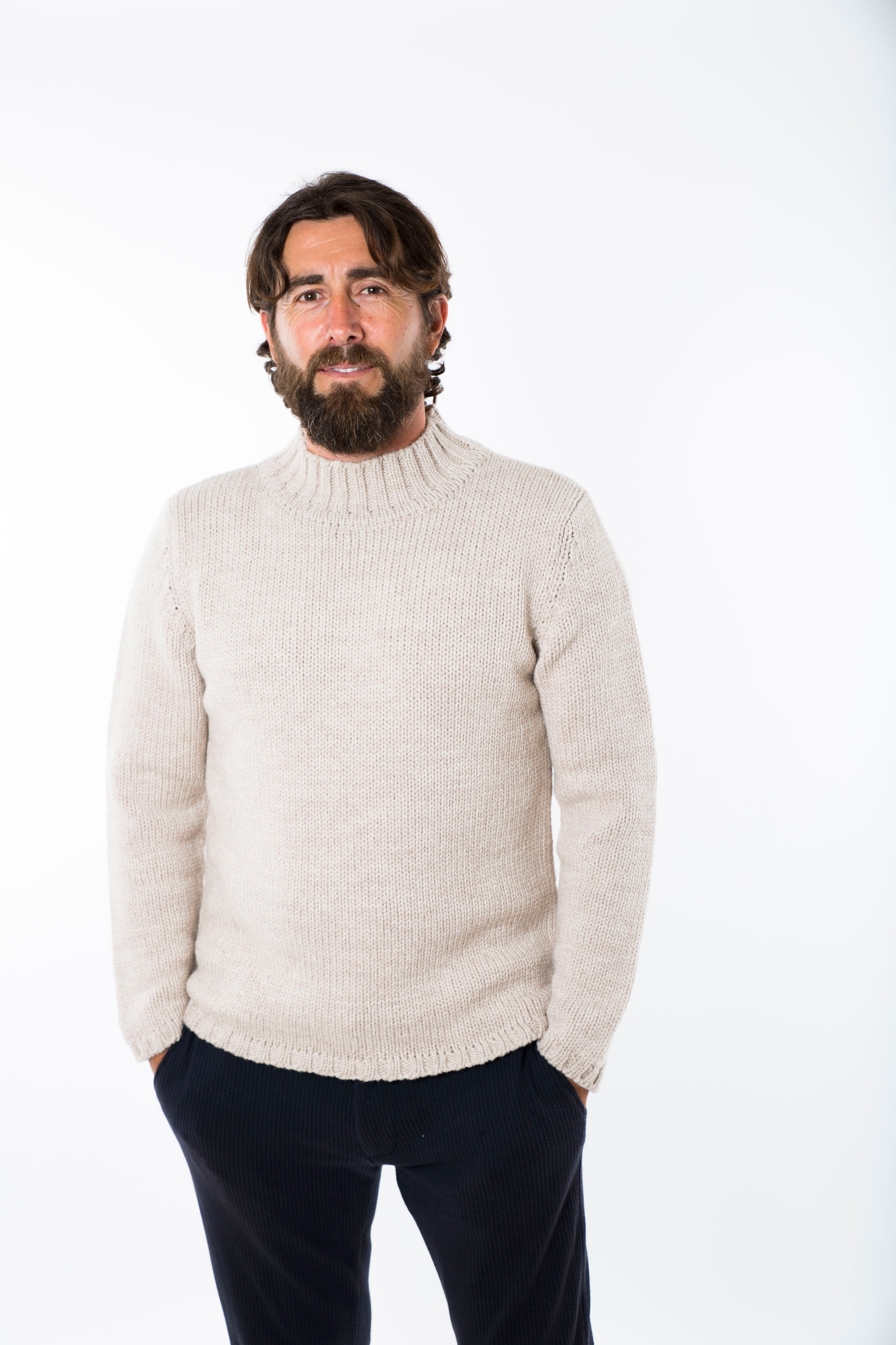 POUL SWEATER HIGH NECK - Fuza Wool