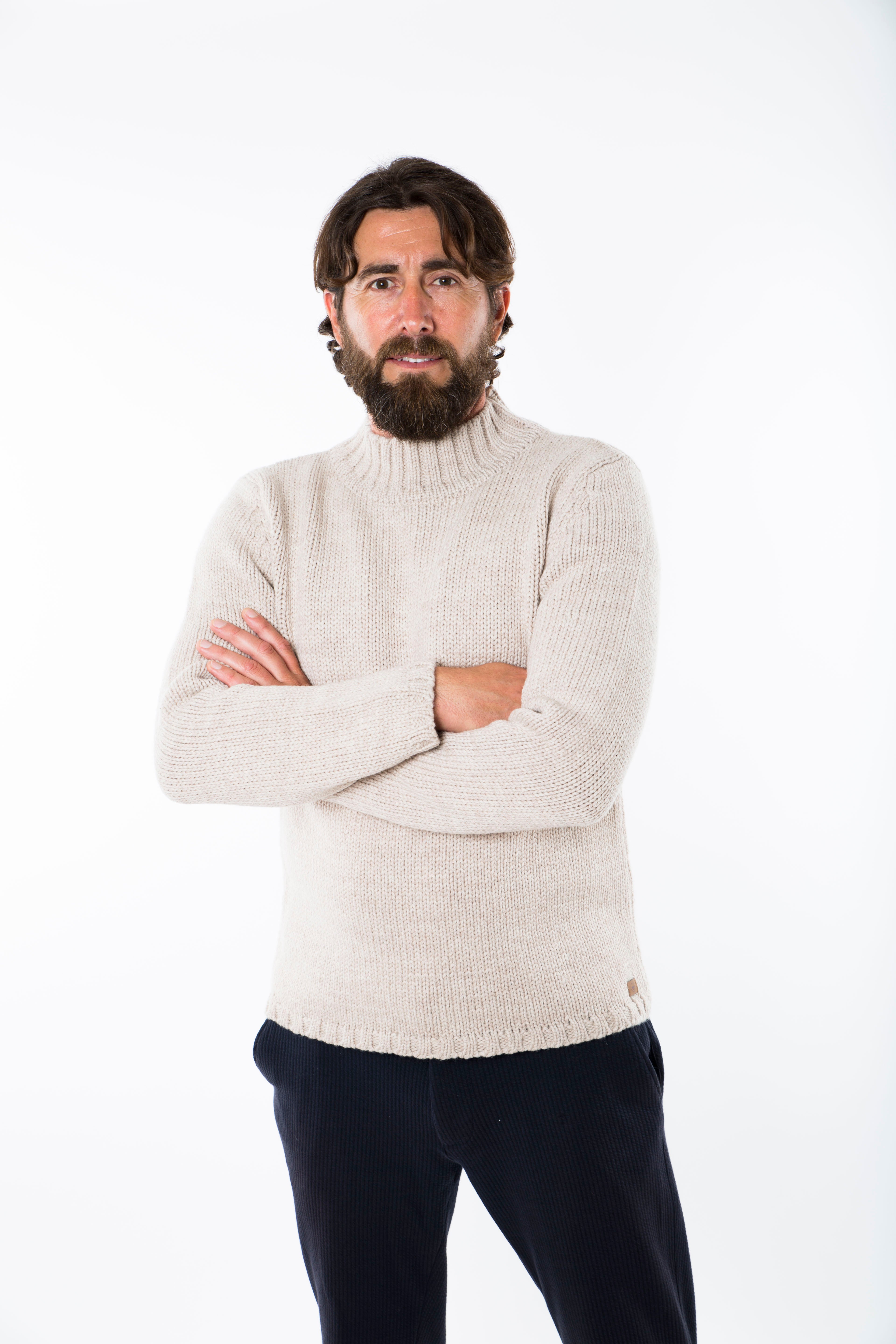 POUL SWEATER HIGH NECK - Fuza Wool